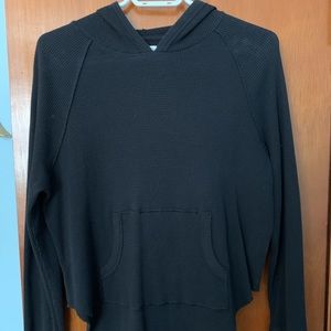 Black Tna waffle shirt.